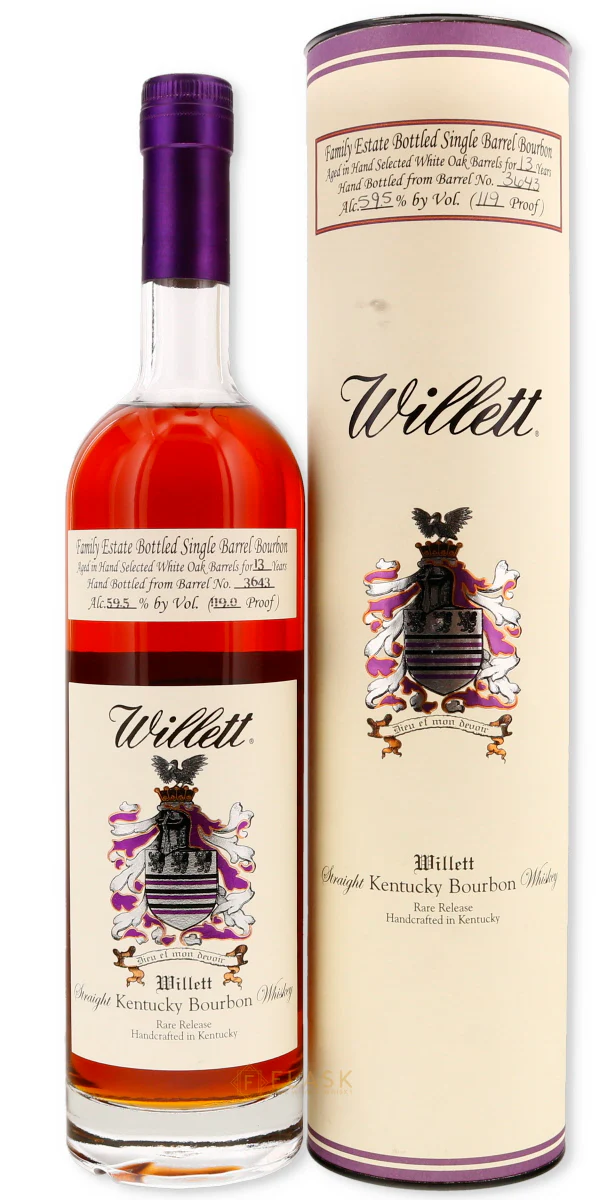 Willett Family Estate 13 Year Old Single Barrel Bourbon #3643 [With Tube]