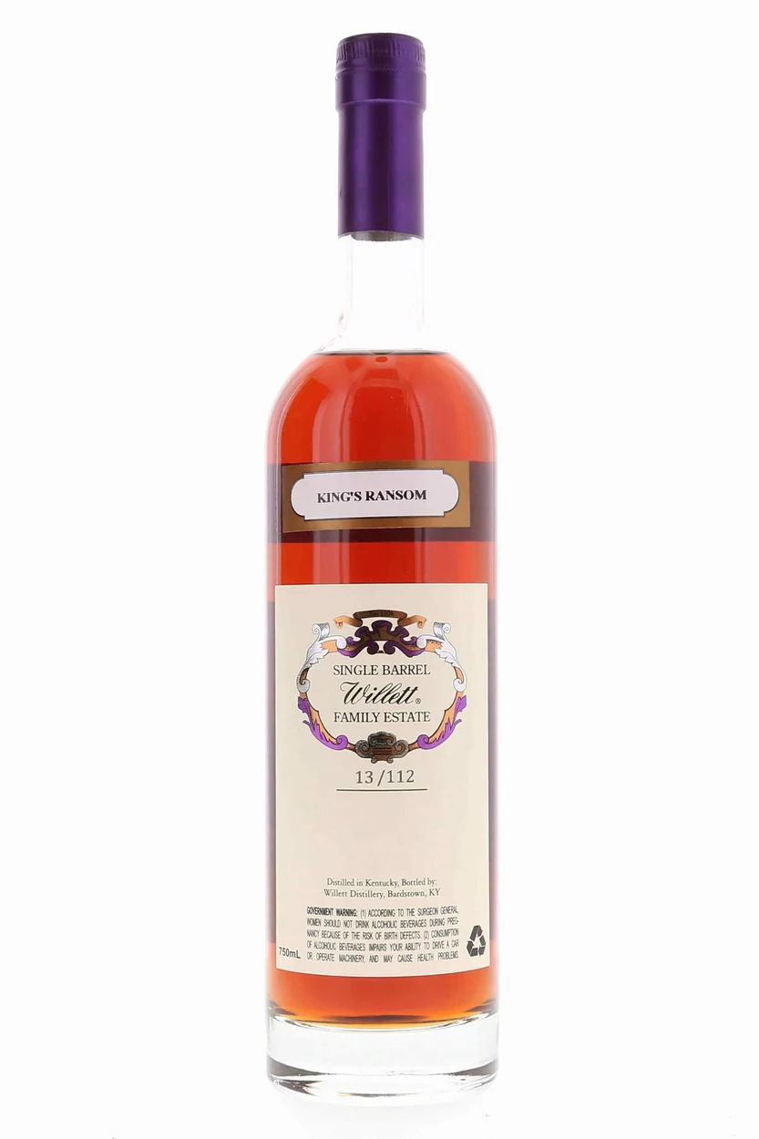 Willett Family Estate Single Barrel Bourbon 16 year #3821 121 Proof Kings Ransom Selection - Image 2