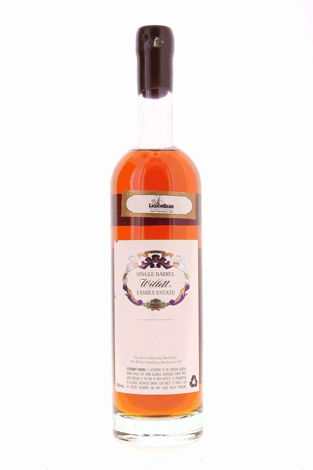 Willett Family Estate Single Barrel Bourbon 7 year #733 119.3 Proof Liquor Barn/ Maroon Wax - Image 2