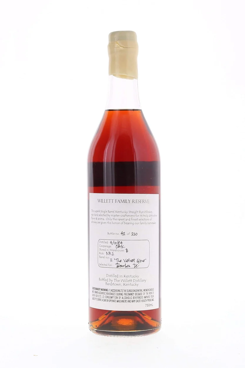 Willett Family Estate Single Barrel Rye 23 year #11 The Velvet Glove - Image 2