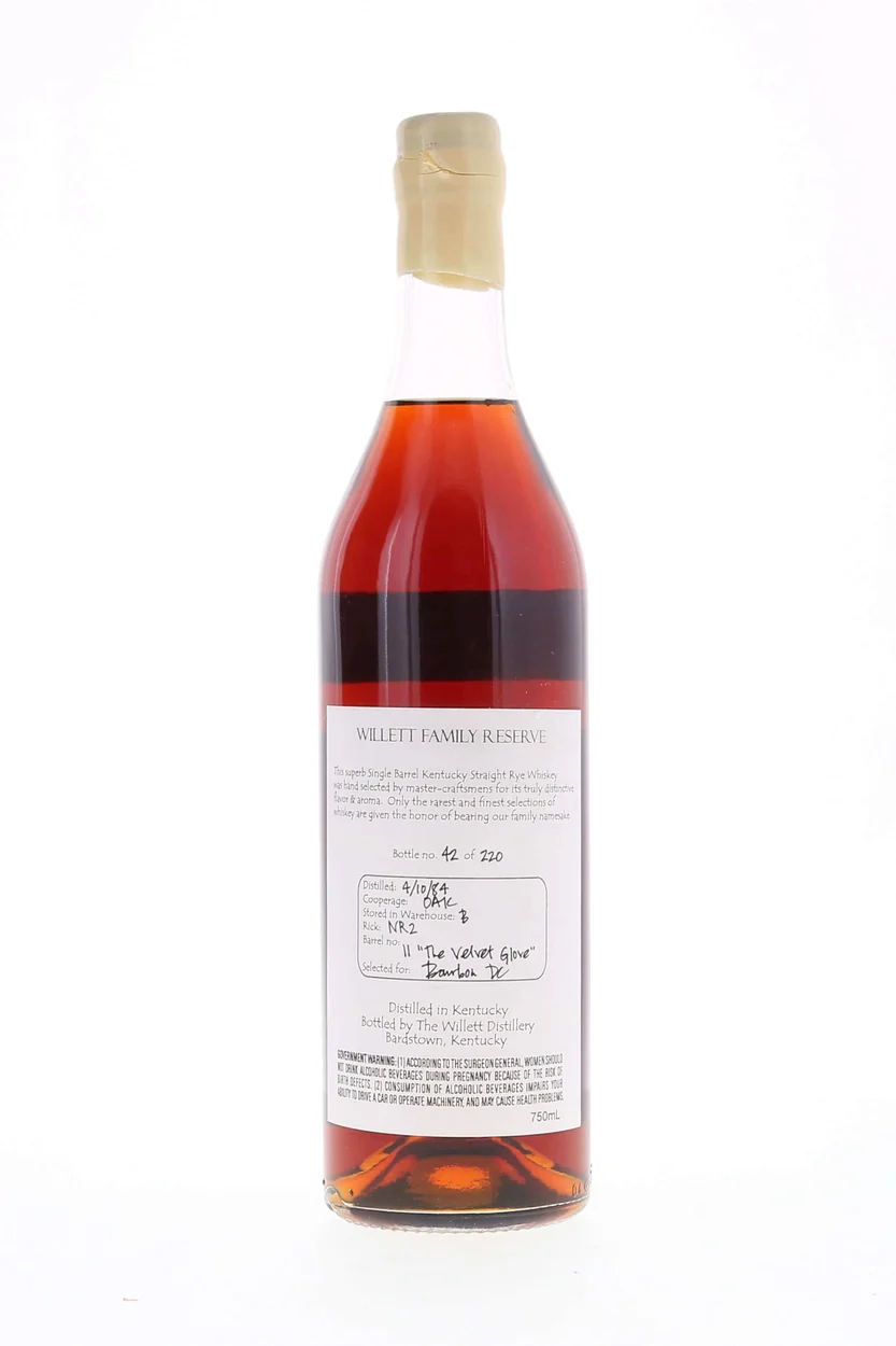 Willett Family Estate Single Barrel Rye 23 year #11 The Velvet Glove - Image 4