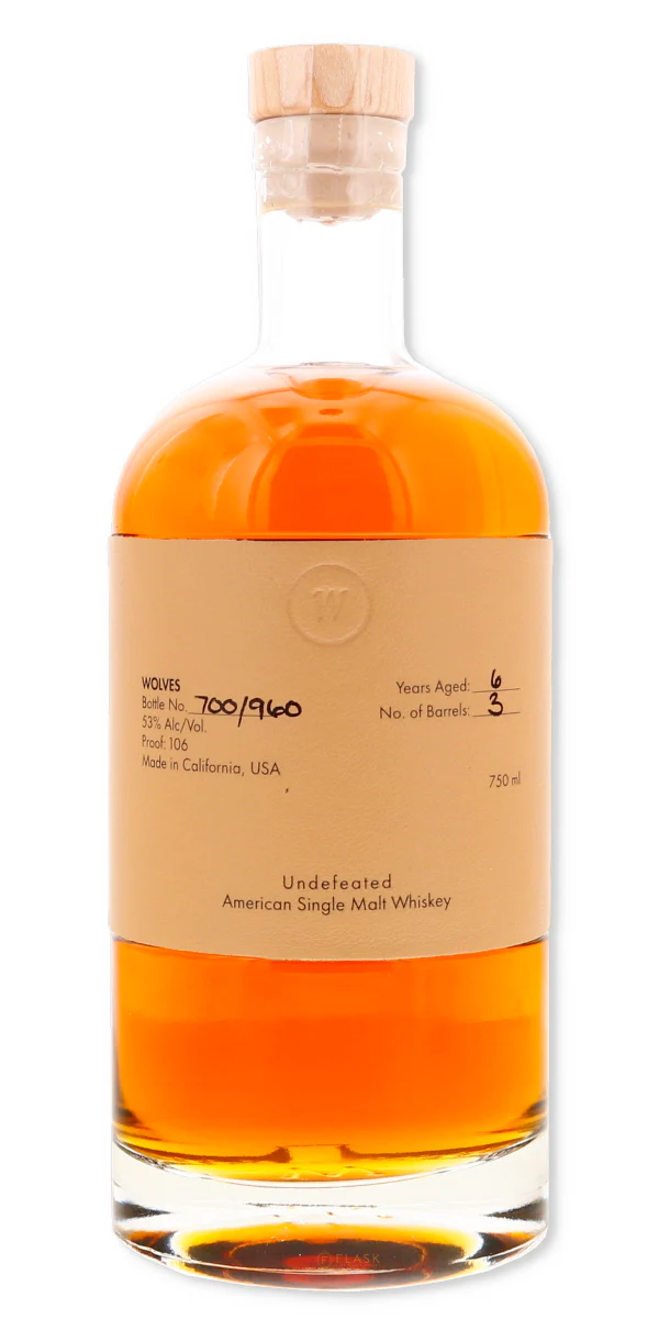 Wolves Undefeated American Single Malt Whiskey
