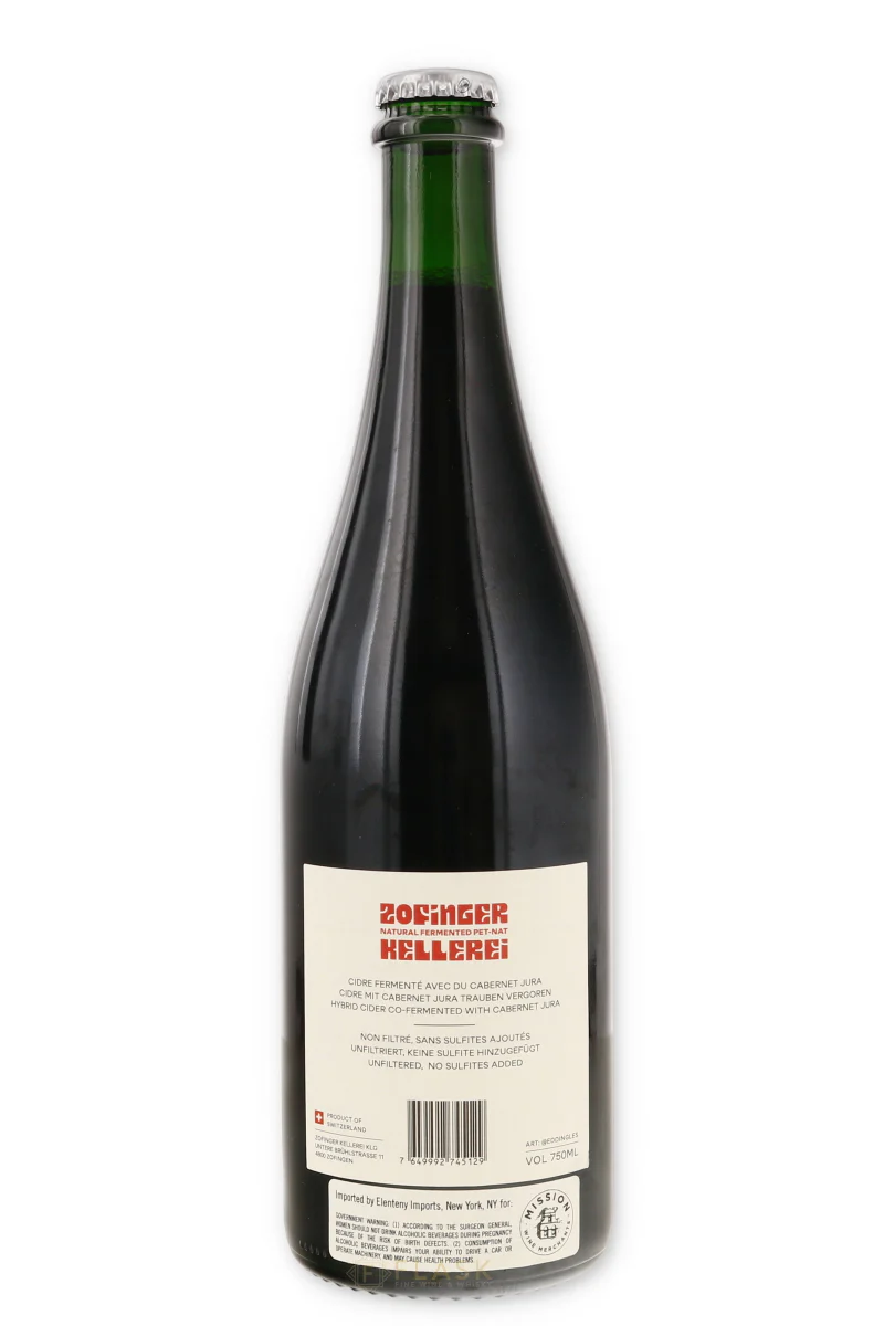 Zofiner Kellerei Pur Sang Jurassien Hybrid Cider Cabernet Pet Nat 2022 - Image 2